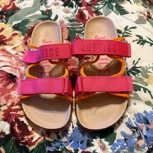 Girls Justice Sandals Size 3